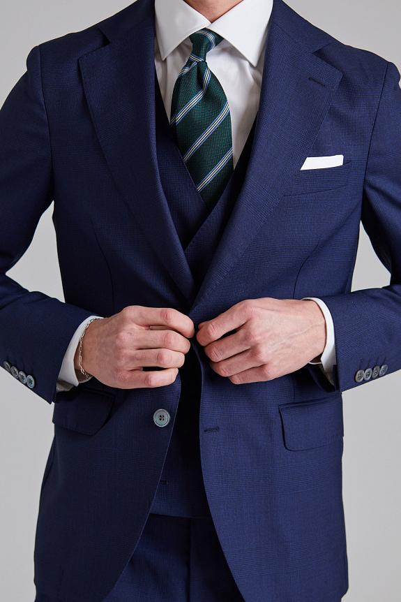 Onesto N. Siena Suit Tropical Glencheck Blue-4